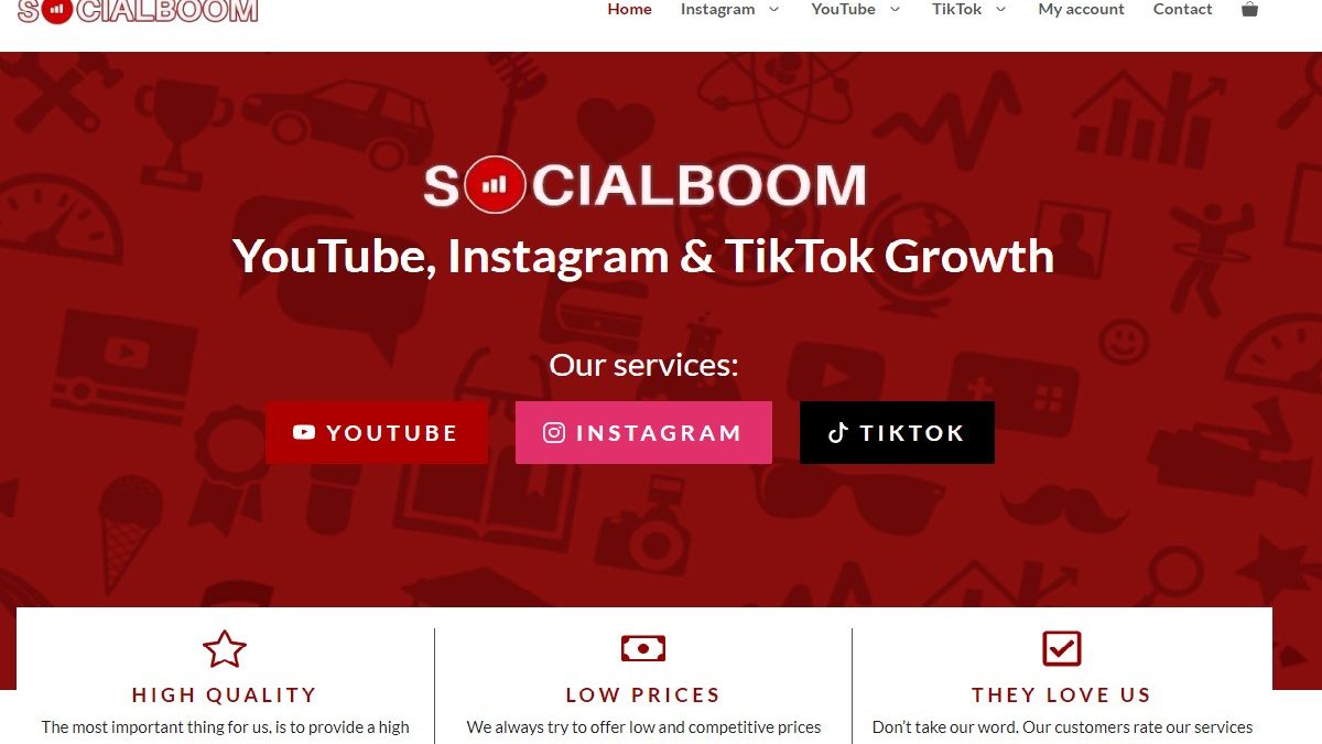 Buy YouTube subscribers socialboom.io