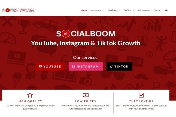 Buy YouTube subscribers socialboom.io