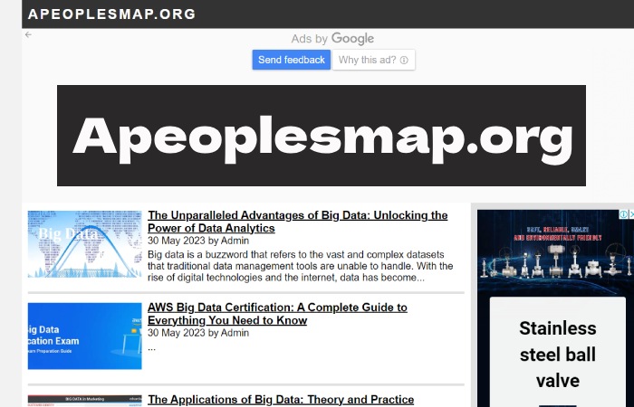 Understanding Apeoplesmap.org